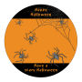 Spider Halloween Circle Labels 2x2